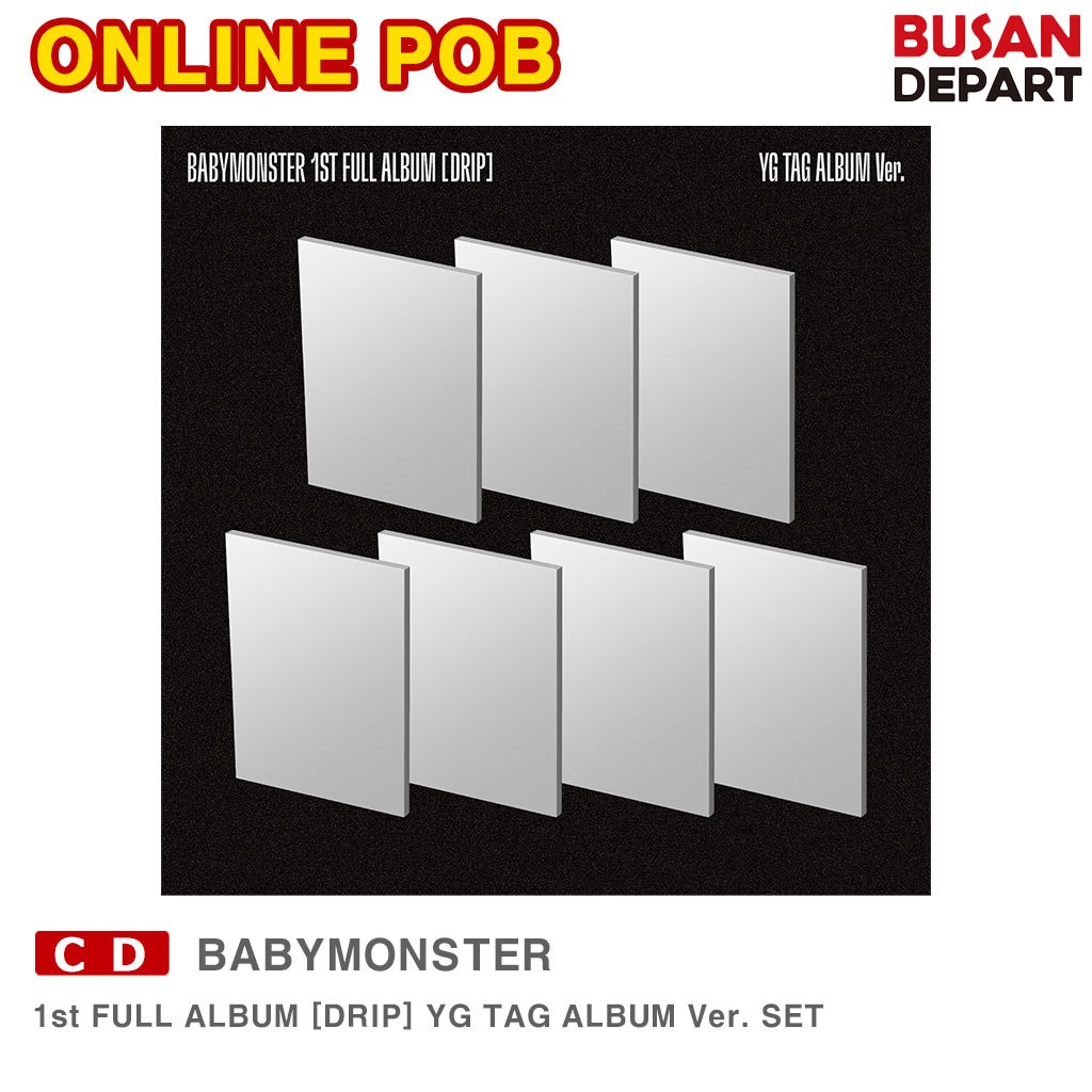 POB]BABYMONSTER 1st FULL ALBUM [DRIP] YG TAG ALBUM Ver. SET