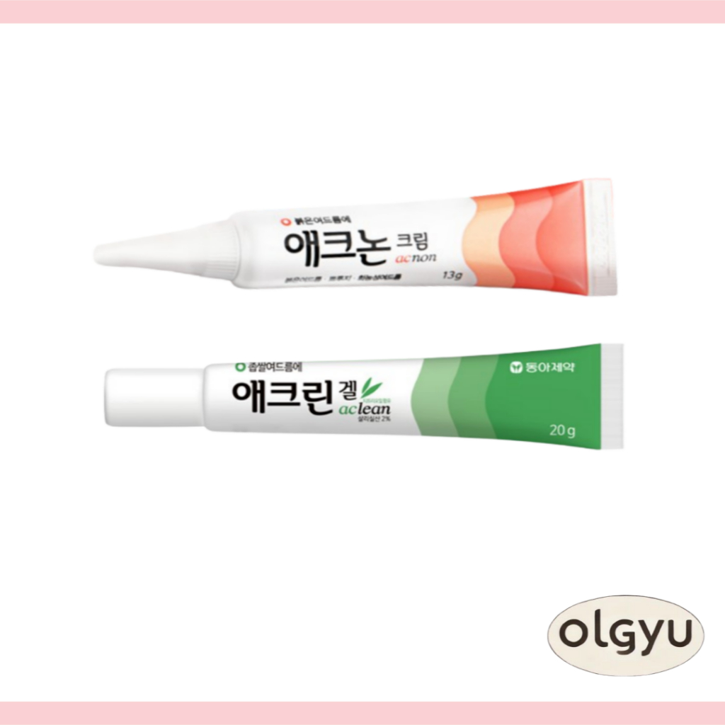 Dong-A Pharmaceutical Acnon Cream / Acrin Gel | Soothing Acne Care ...
