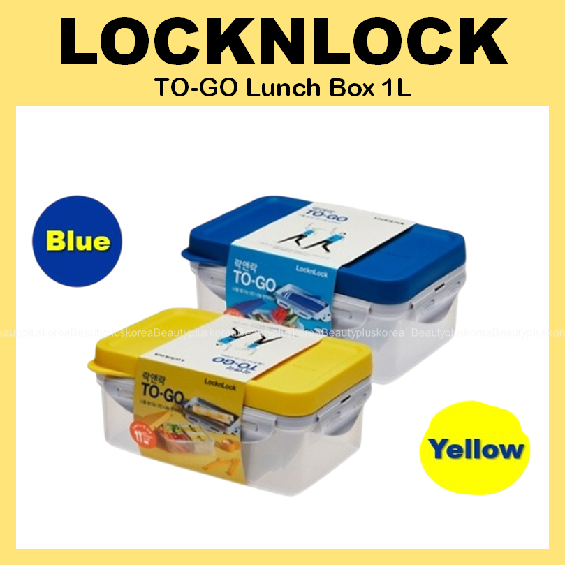[LocknLock] To-go Three Spaces Lunch Box 1L HPL817L | Shopee Philippines