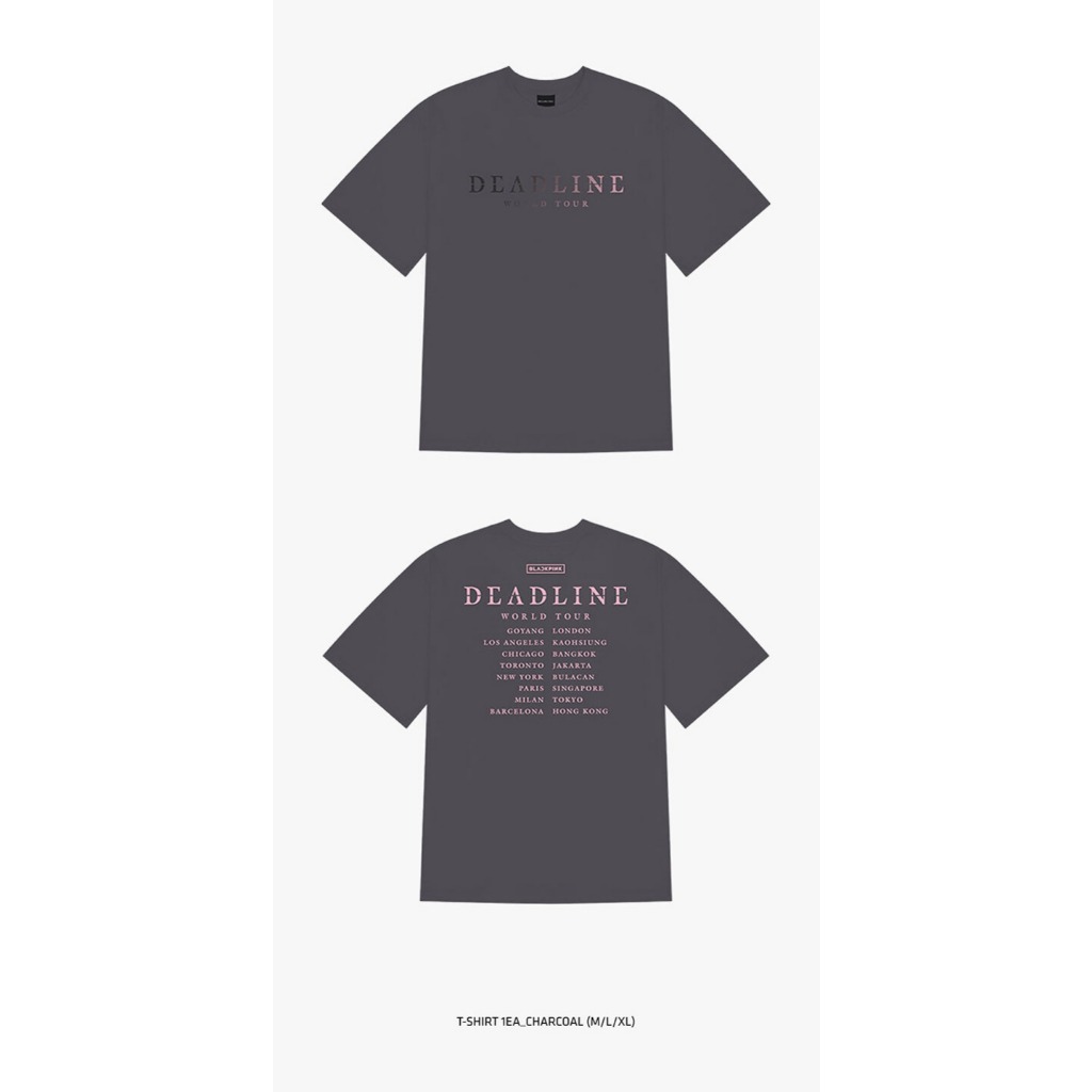 BLACKPINK [DEADLINE] World Tour MD PART.2 / HEAT REACTIVE T-SHIRT