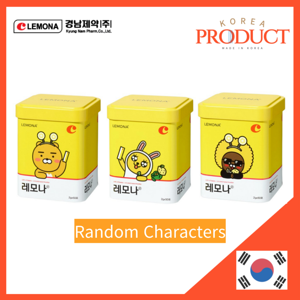 KYUNGNAMPHARM Lemona Kakao Friends Vitamin C 2g x 50 sticks (Random ...