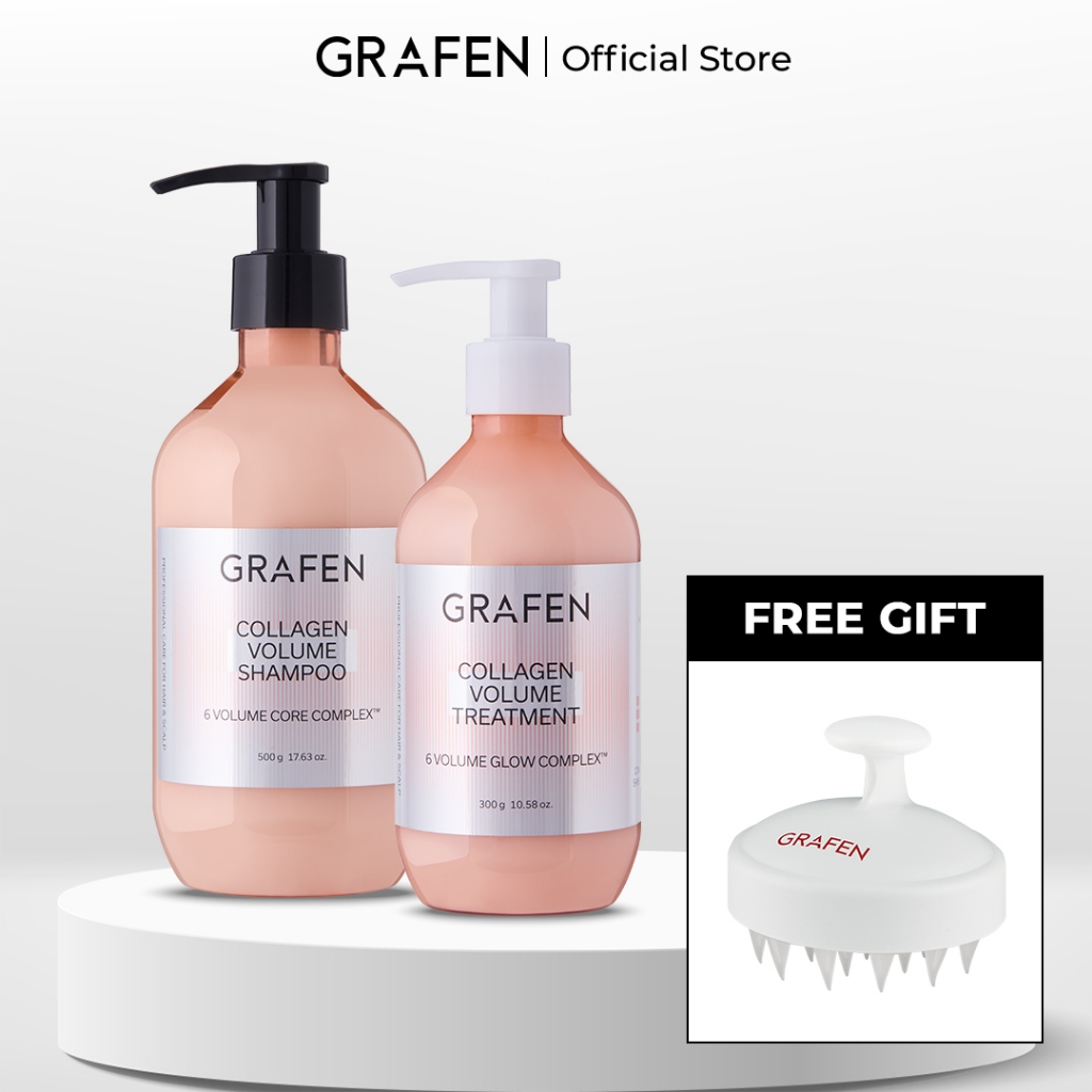 [GRAFEN] Bundle of 3 Collagen Shampoo 500g + Treatment 300g + Edge ...
