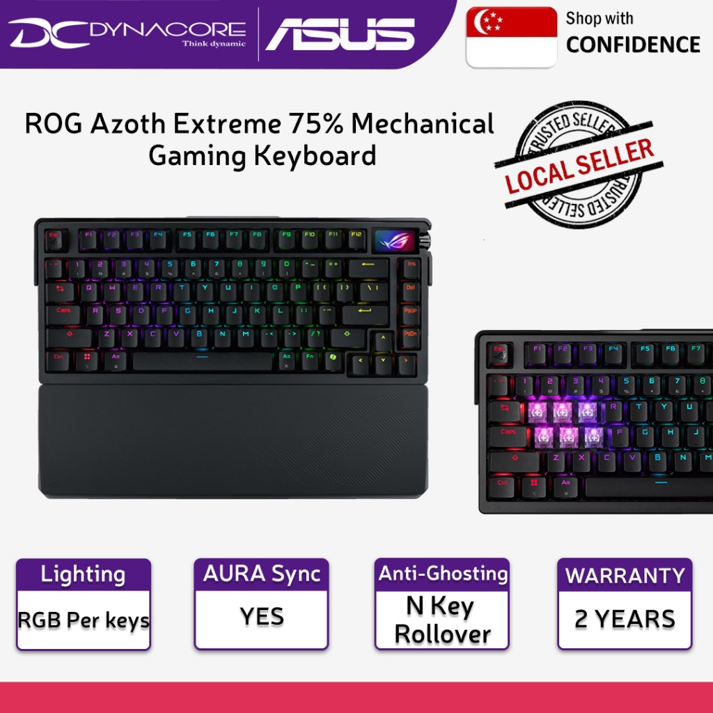 ROG Azoth Extreme 75% Mechanical Gaming Keyboard - 8000Hz Polling Rate ...