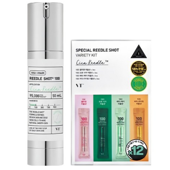 VT Cosmetics Reedle Shot 100 Serum 50ml + Special Reedle Shot Variety ...