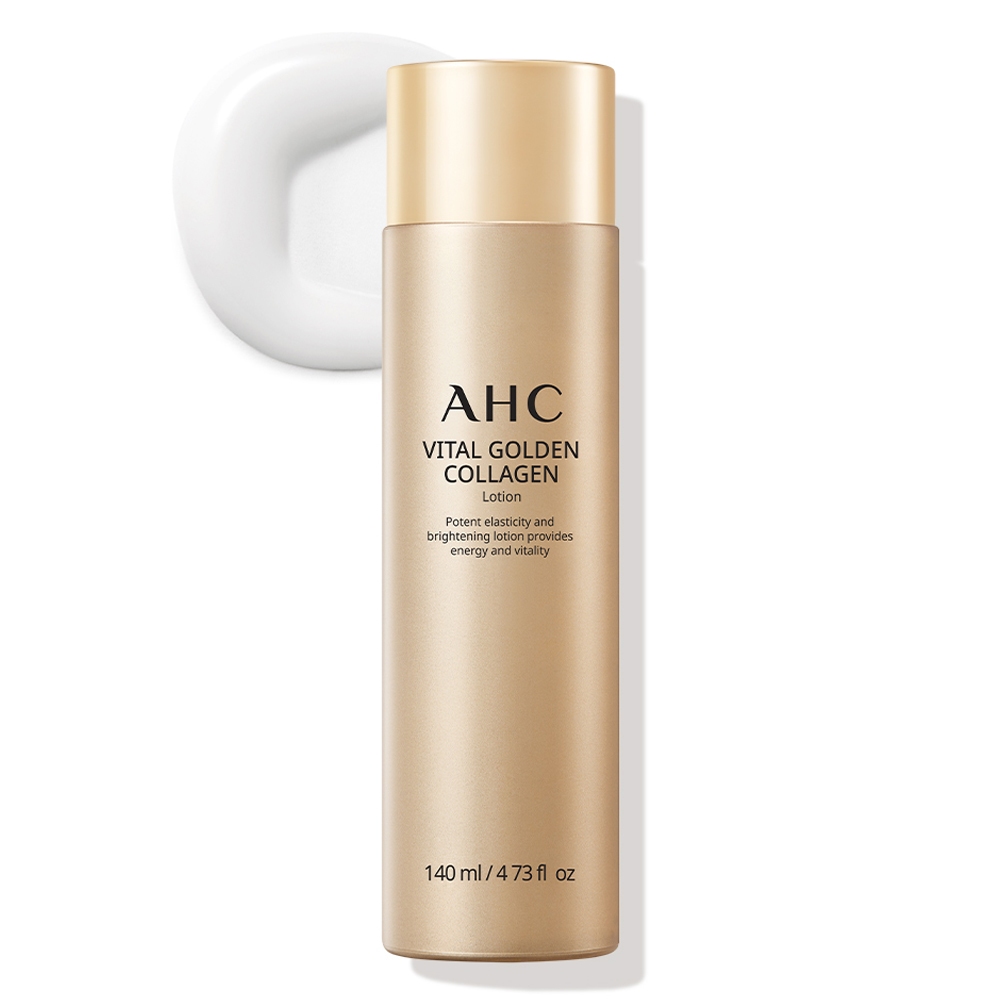 AHC Vital Golden Collagen Lotion, 140ml, 1 (Korean Cosmetics) | Shopee ...