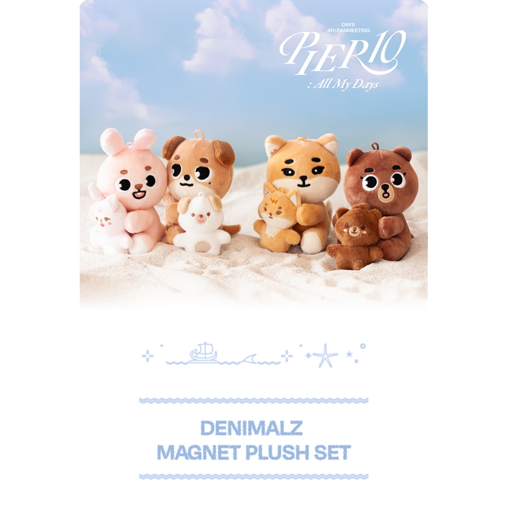 DENIMALZ MAGNET PLUSH SET デニマルズ day6 DAY6 - Denimalz Magnet Plush Set - Pier 10 : All My Days | Shopee