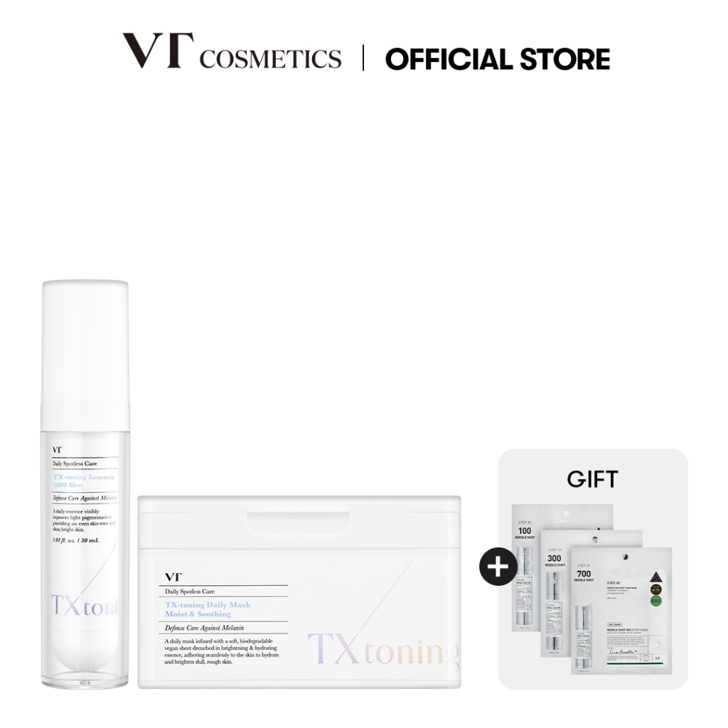 [VT] TX-Toning Essence & Daily Mask Set Tranexamic Acid, Melanin ...