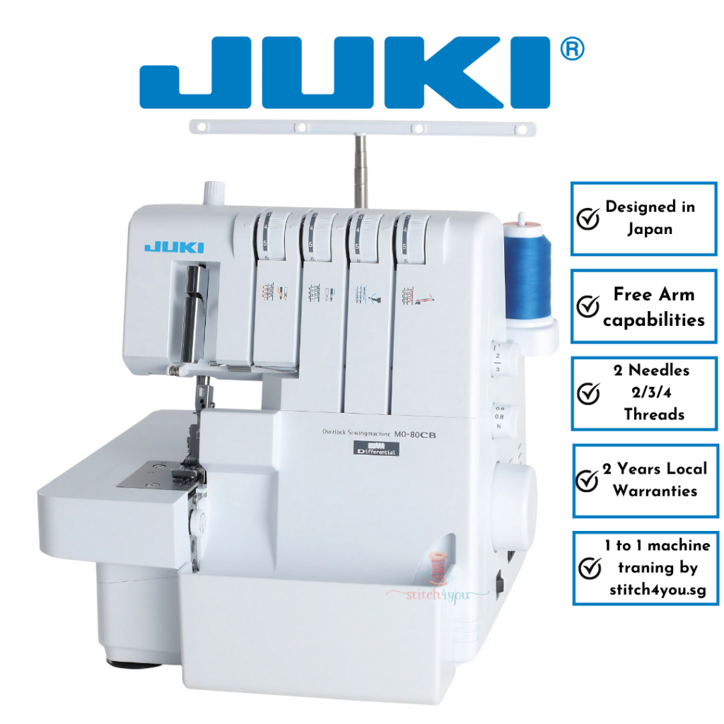 (1to1Training)Juki MO-80CB Overlock Machine with Free Arm and 16 Stitch ...