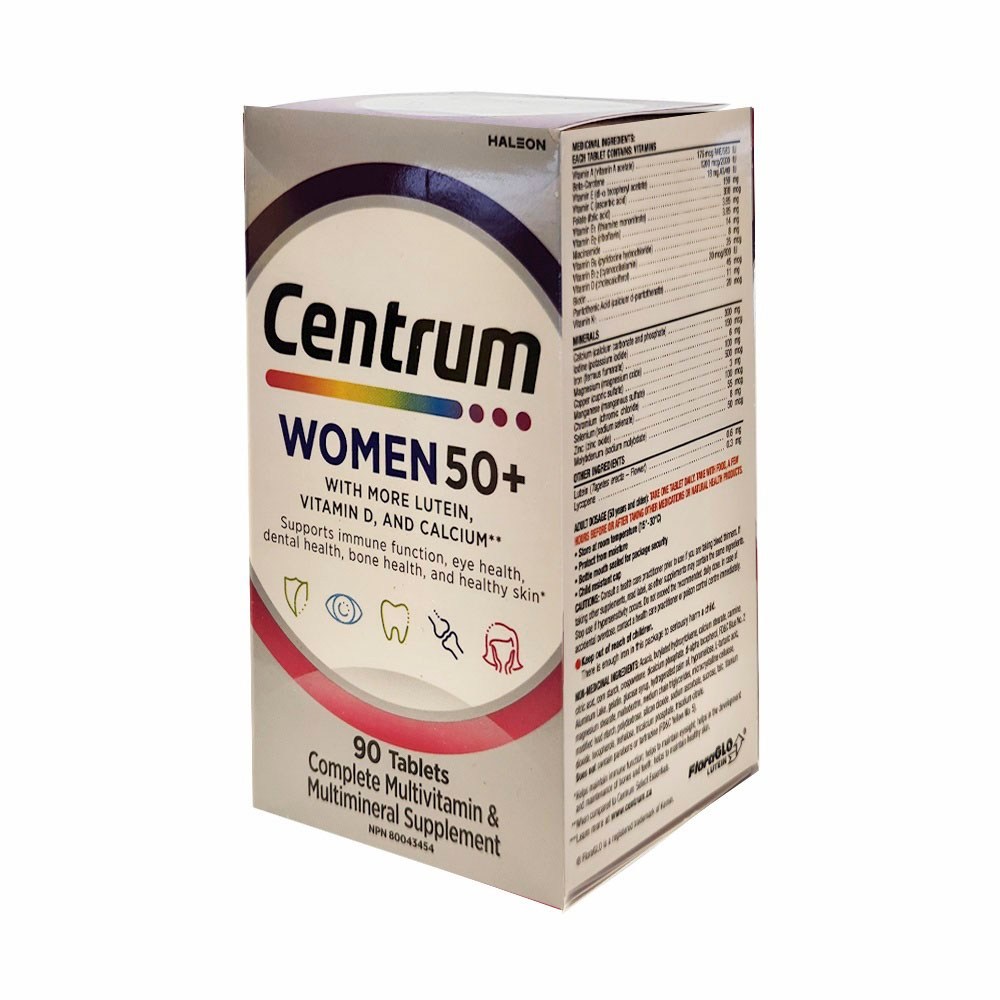 Centrum Women 50+ Multivitamin Tablets, 90 Tablets – Made in Australia ...