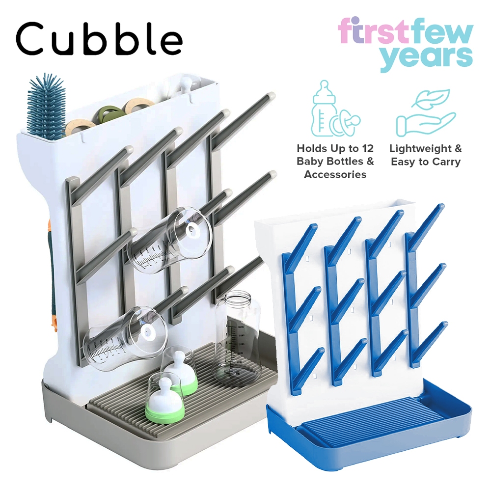 Cubble Baby Bottle Drying Rack (2 Colors) Vertical, Space Saving ...
