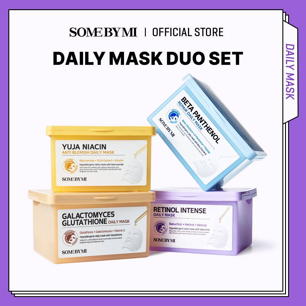 [MIX&MATCH] SOME BY MI Daily Mask Duo Set (Retinol Daily Mask ...