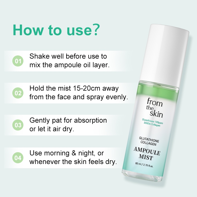 Korea Shipping]From The Skin Korean Glutathione Collagen Ampoule Face Mist,  Spray 150ml | Shopee Philippines
