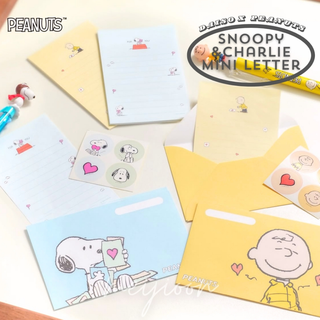 ♥from KOREA♥ DAISO KOREA X PEANUTS, Snoopy and Charlie Breown, mini ...