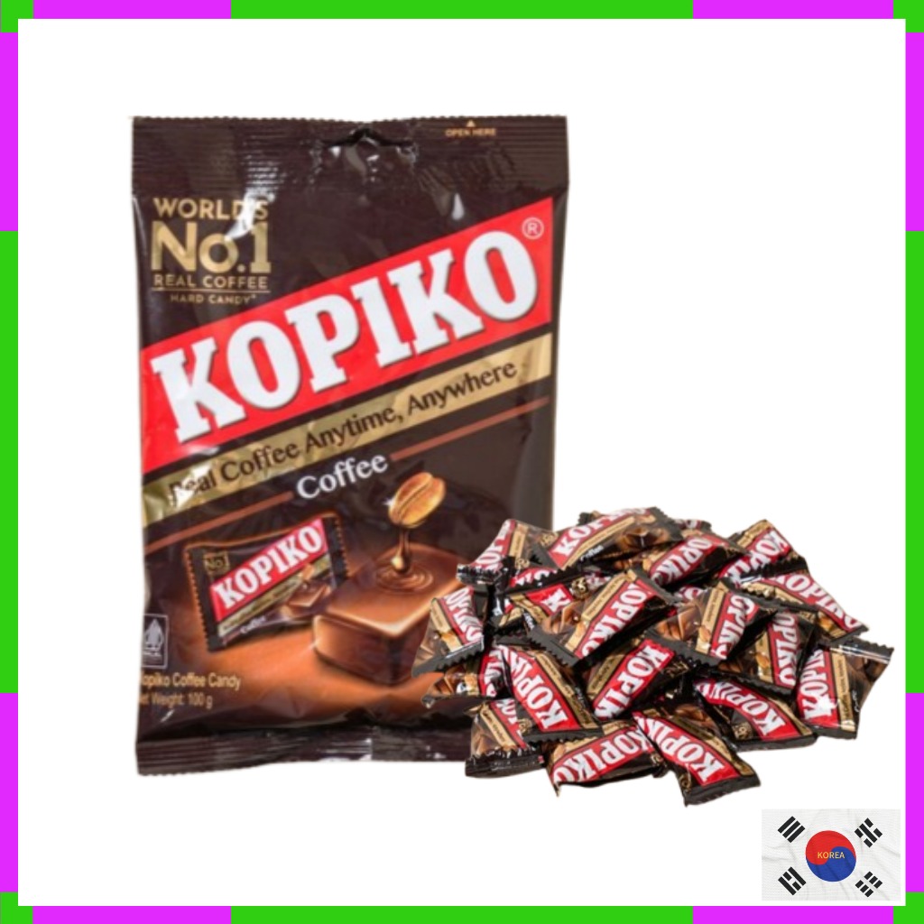 Kopiko Candy Coffee & Cappuccino Flavor Hard Coffee Delicious 100