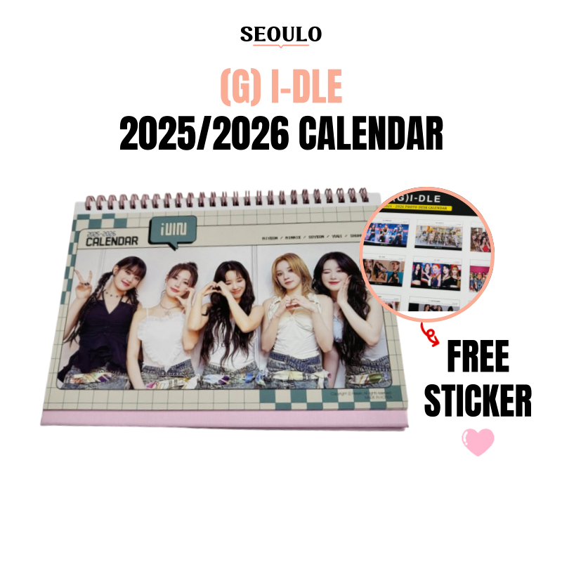(G)IDLE Photo Calendar 2025 and 2026, kpop, idol goods Shopee