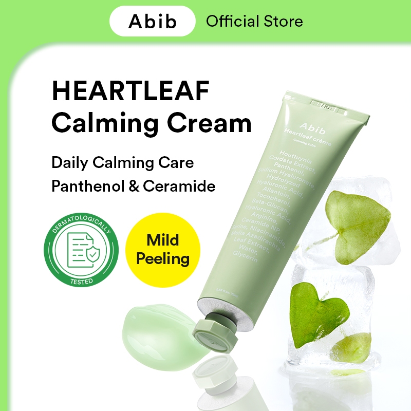 Abib Heartleaf Creme Calming Tube 2.54 Fl Oz I Soothing Moisturizer For