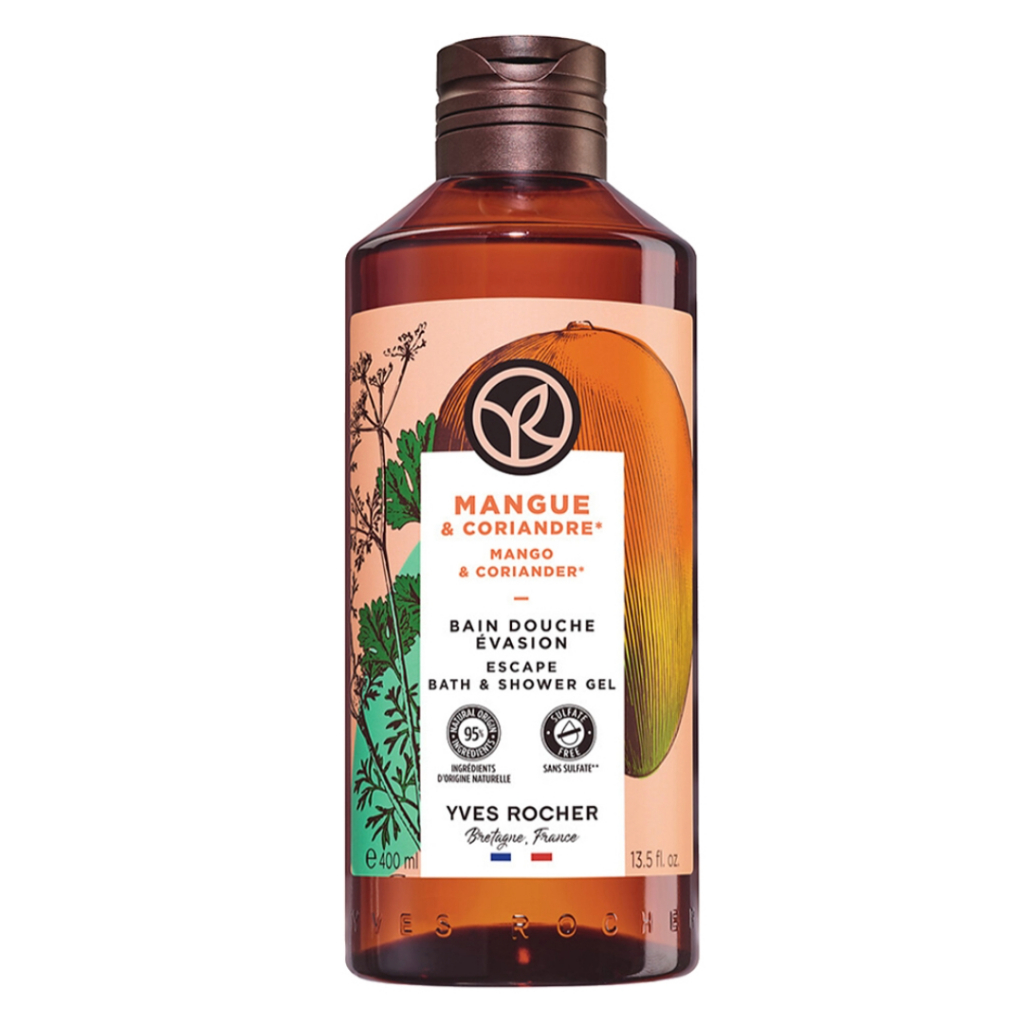 Yves Rocher MANGO & CORIANDER ESCAPE BATH & SHOWER GEL