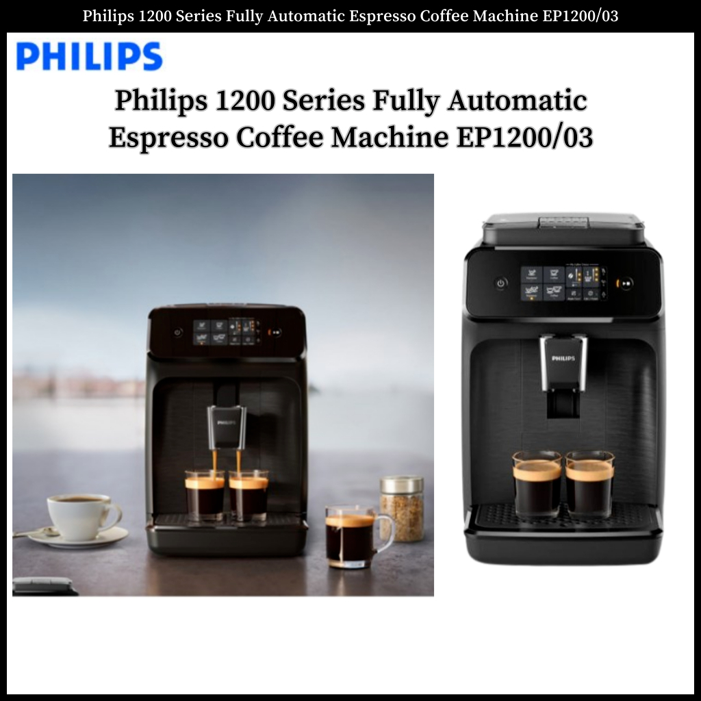 Philips 1200 Series Fully Automatic Espresso Coffee Machine EP1200/03 ...