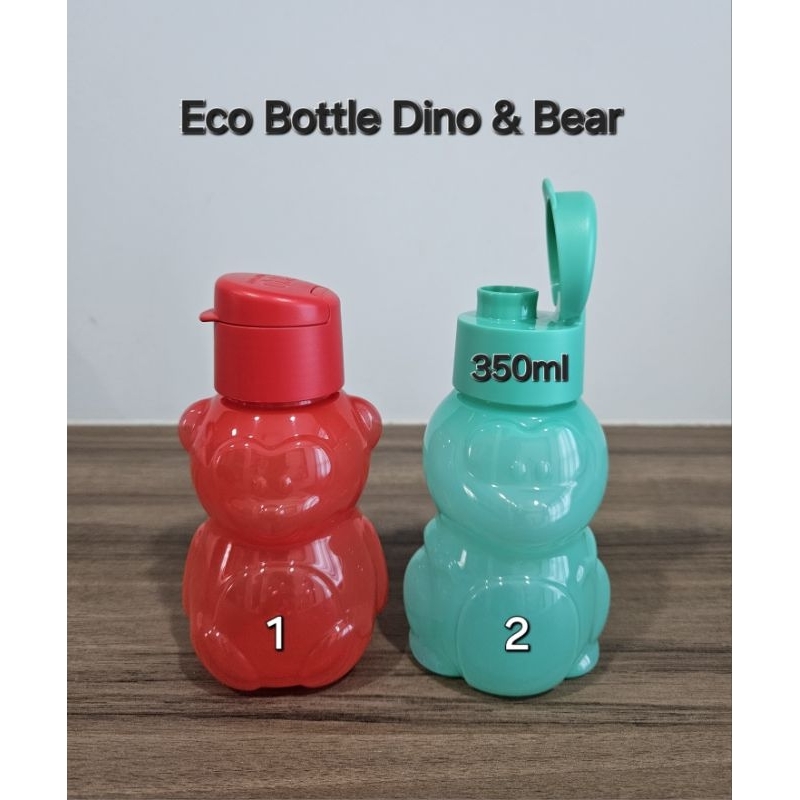 Tupperware Eco Bottle Dino & Bear 350ml (2) | Shopee Philippines