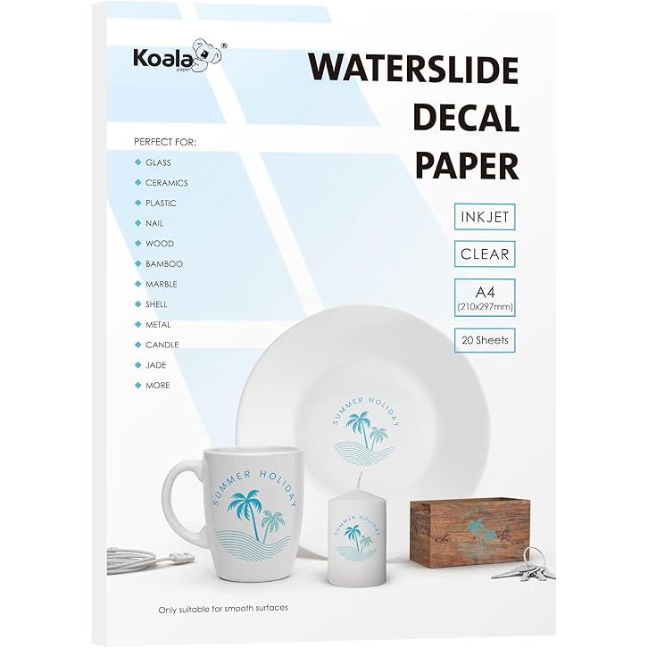 Inkjet Clear Waterslide Decal Paper–A4 Transparent Transfer Paper for ...