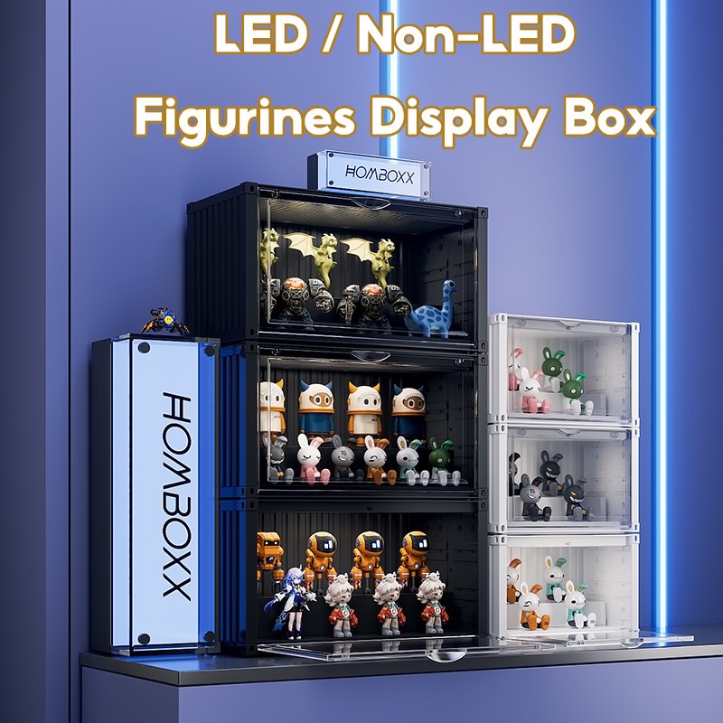 LED / NON-LED Display Case Blind Box Container Design Sticker Popmart ...