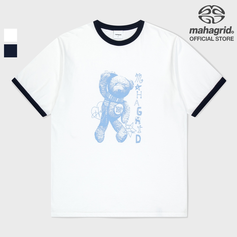 [MAHAGRID] Hello Bear Ringer T-Shirt_Unisex_Korean style | Shopee ...