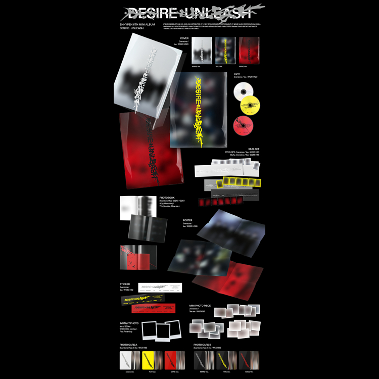 ENHYPEN - 6th Mini Album [ DESIRE : UNLEASH ] | Shopee Philippines