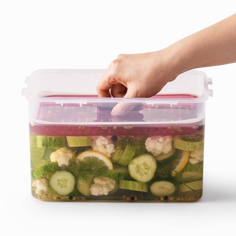 LocknLock Fermentation Aging Container Food Case 3.6L with Press plate ...