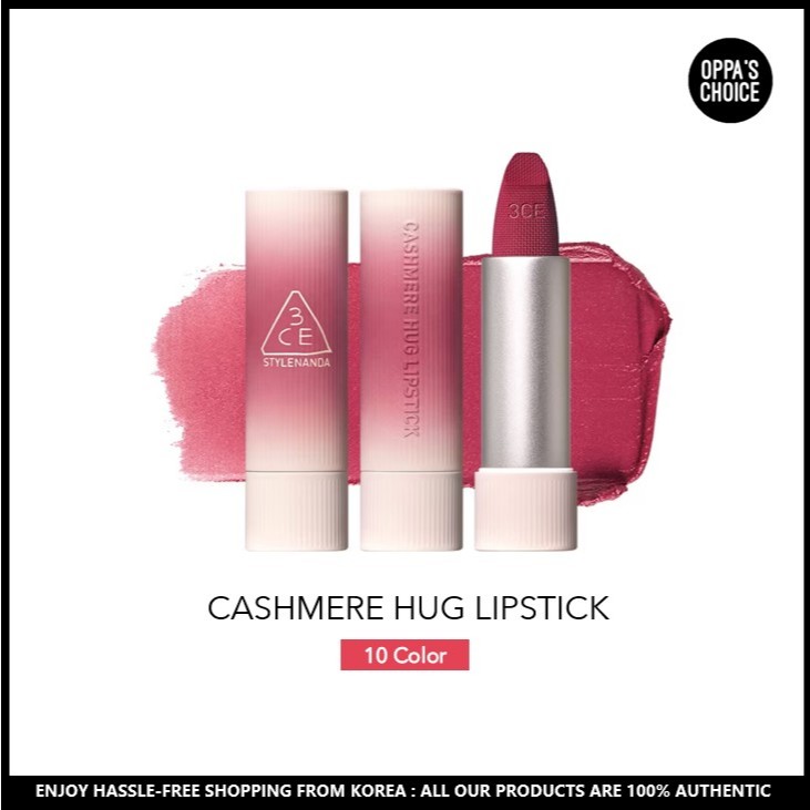 [NEW] 3CE CASHMERE HUG LIPSTICK (10 COLOR) | Shopee Philippines