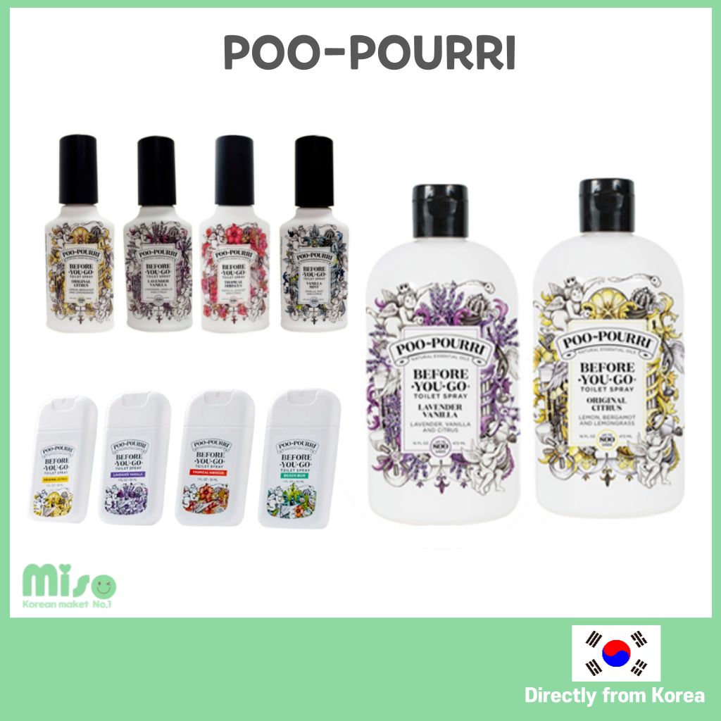 [Poo-Pourri] Toilet Perfume Spray 10ml /118ml/ Refill 472ml Fragrant ...
