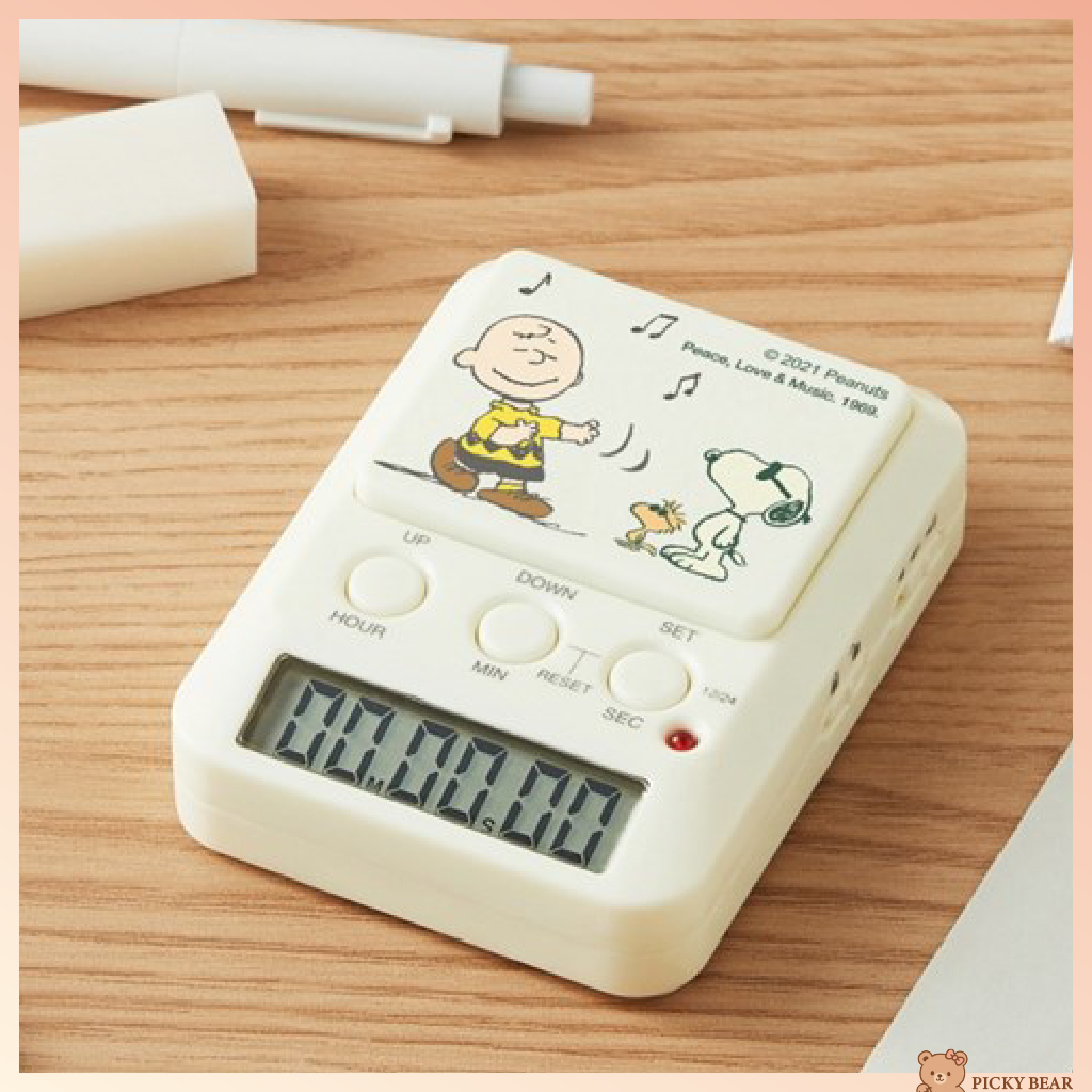 [DRETEC] Peanuts Snoopy Compact Study Timer T-590 – Count Up/Down, D ...