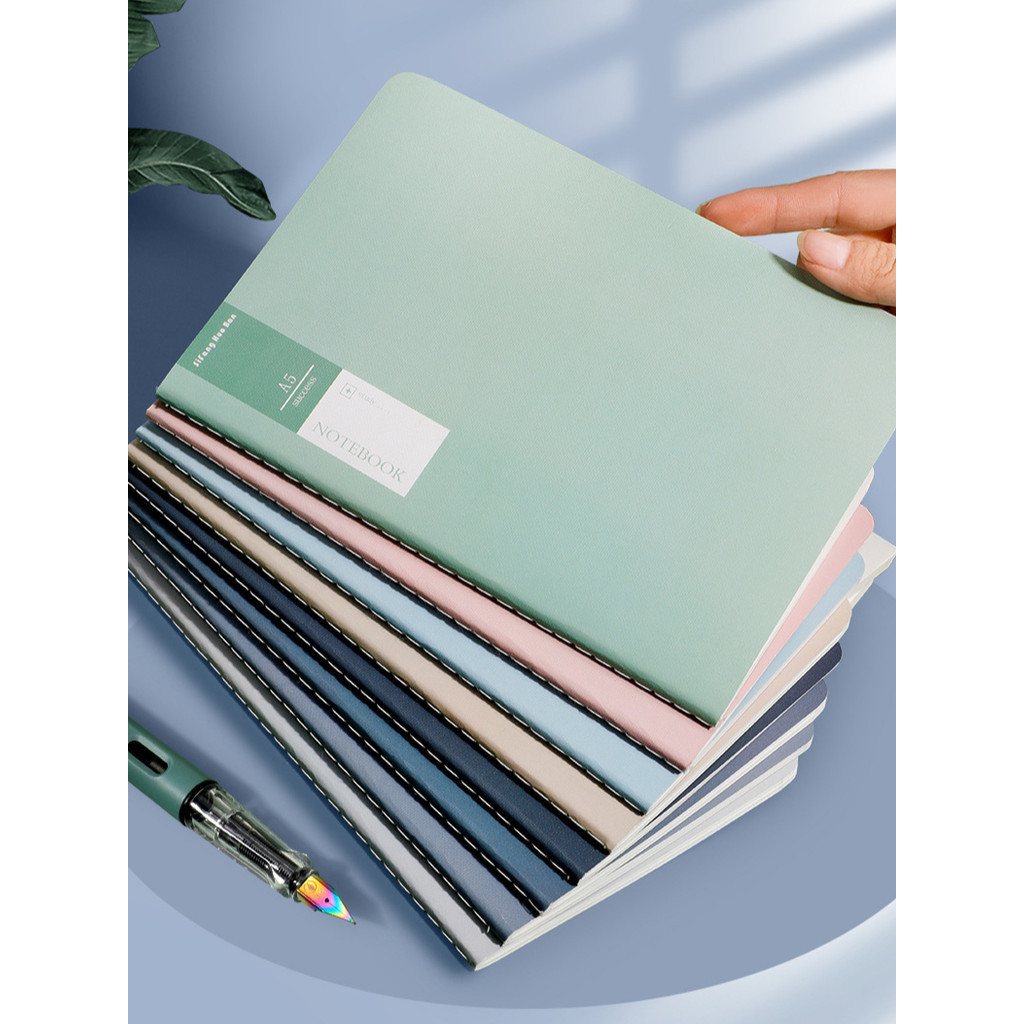HGS A5 Notebook Morandi Simple Style Exercise Book Line Note Book ...