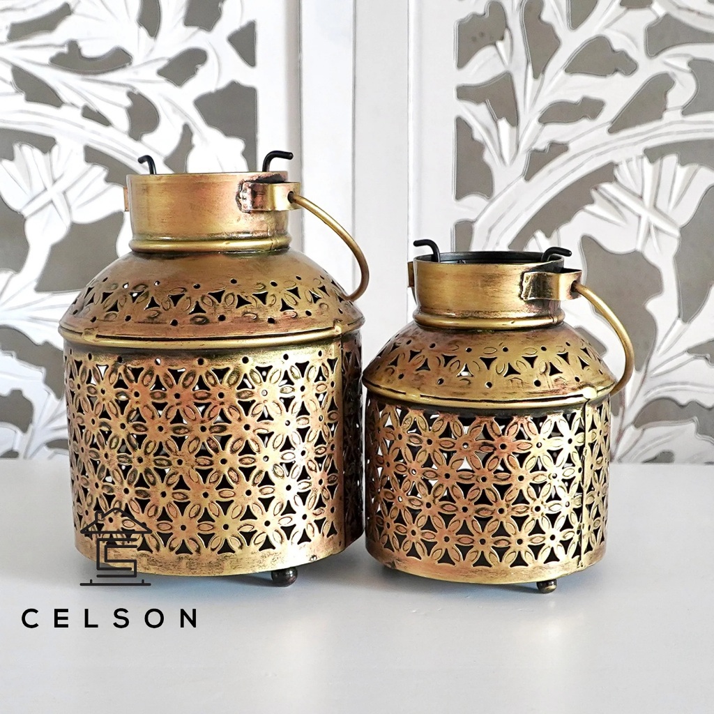 Celson ( SG Seller) Zen Brass Finish Lantern | Shopee Philippines