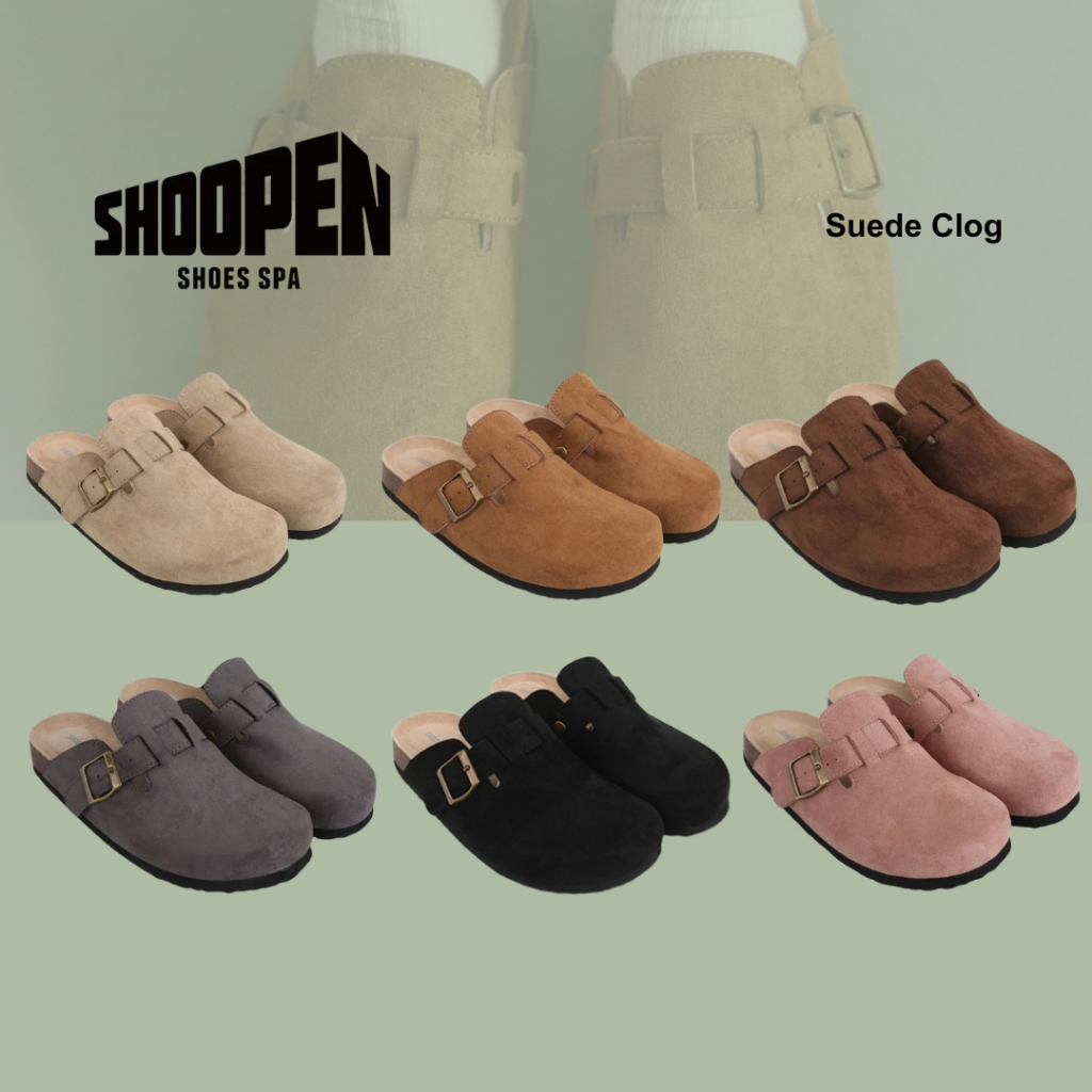 [SHOOPEN] Suede Clog (6 colors) | Shopee Philippines