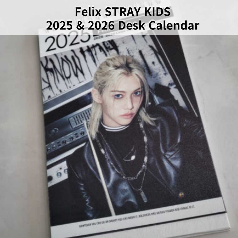 Kpop Felix STRAY KIDS 2025 & 2026 Desk Calendar Shopee Philippines