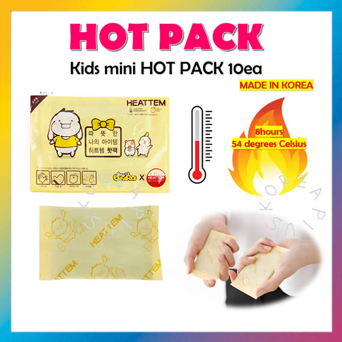 Kids mini HOT PACK 25gx10EA Hand Warmer Hot Pad Heat Pack | Shopee ...