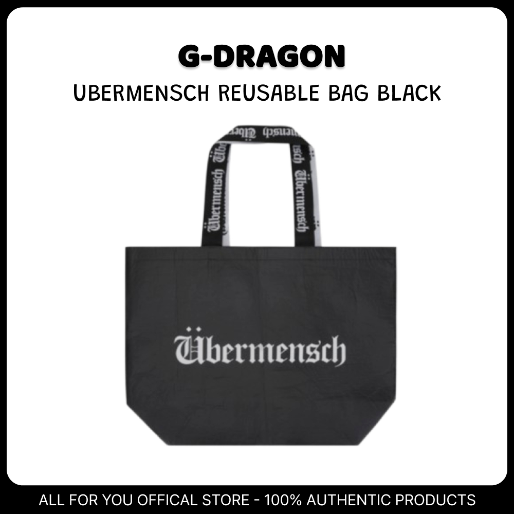 G-DRAGON] GD Ubermensch Reusable Bag Black | Shopee Philippines