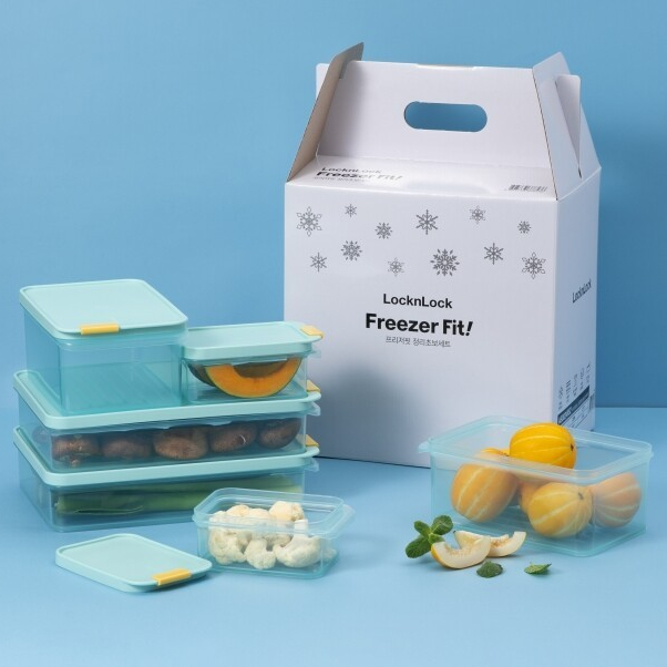LocknLock Freezer Fit 6P, Made in Korea, Stackable Airtight Food ...