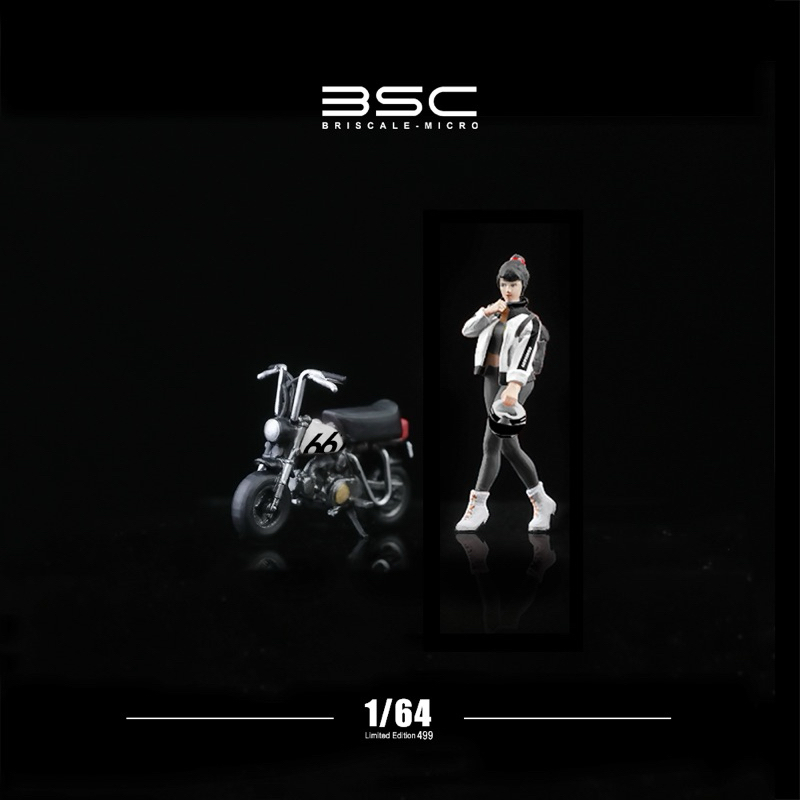 BSC x MoreArt 1/64 Mini Bike 667 - White (Bike + Figure) | Shopee ...