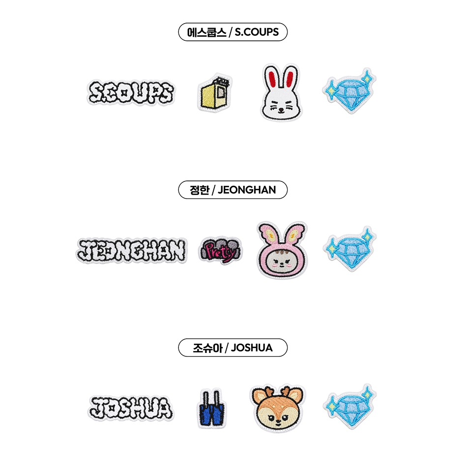 NANA bnb JEONGHAN ベルクロパッチセット SEVENTEEN X NANA BNB 2025 MD / VELCRO PATCH SET | Shopee Philippines