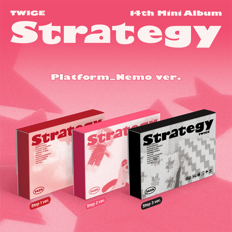 [NEMO Ver.] TWICE - 14th Mini Album [ STRATEGY ] (All 9 Ver. SET ...