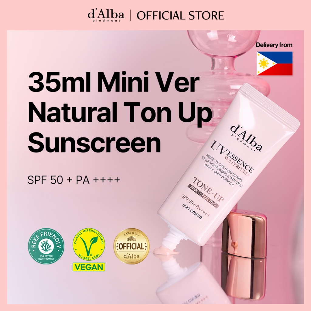 [d'Alba Official]Waterfull Tone-up Pink Sunscreen 35ml, Vegan, SPF 50 ...