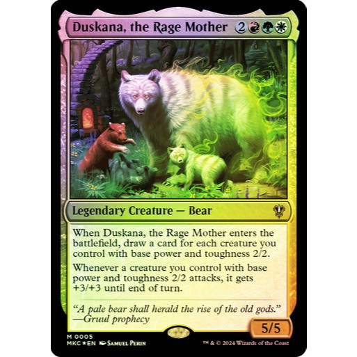 Duskana, the Rage Mother Foil Murders at Karlov Manor Commander Edition ...