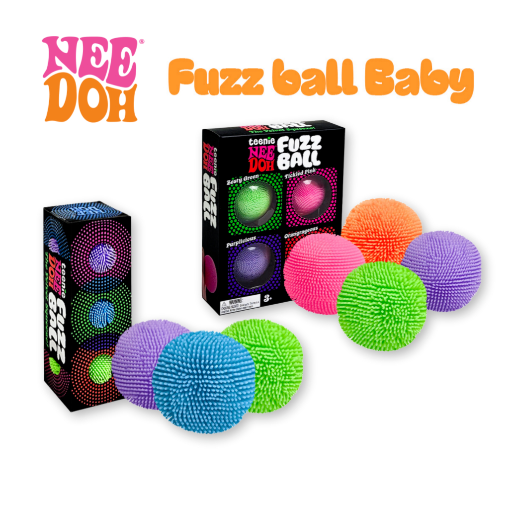 NeeDoh Baby Fuzz Ball Set 3P / 4P | Squishy Stress Ball | Soft Fidget ...