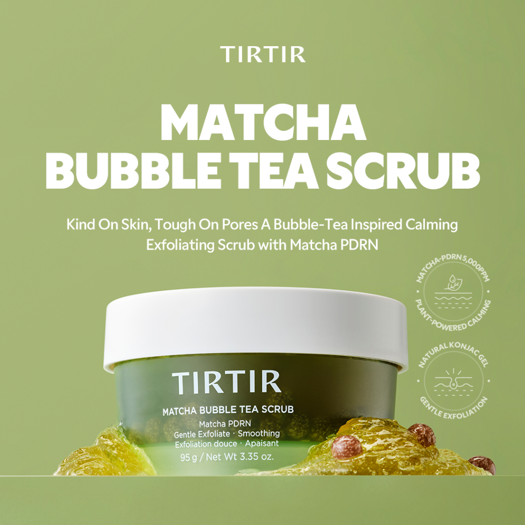 [TIRTIR] Matcha Bubble Tea Scrub 95g / Matcha PDRN / Smooth & Calm ...