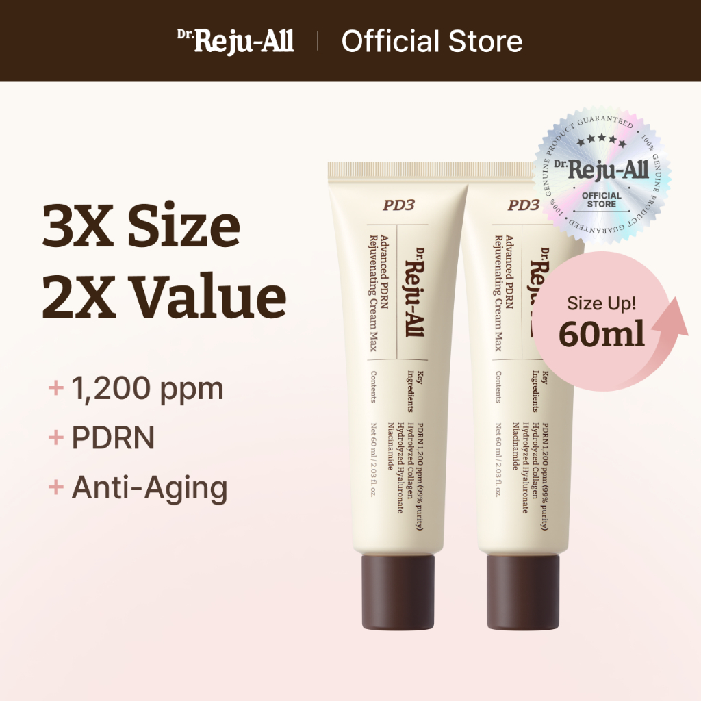 [Dr.Reju-all Official] [X2] PD3 Advanced PDRN Rejuvenating Cream 60ml X ...