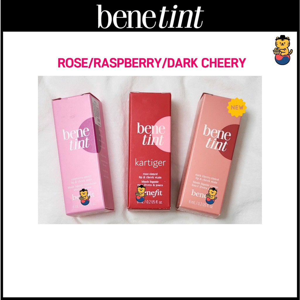 [Benetint] Lip&Cheek Stain 6ml 3Colors (Rose/Raspberry/Dark Cherry ...