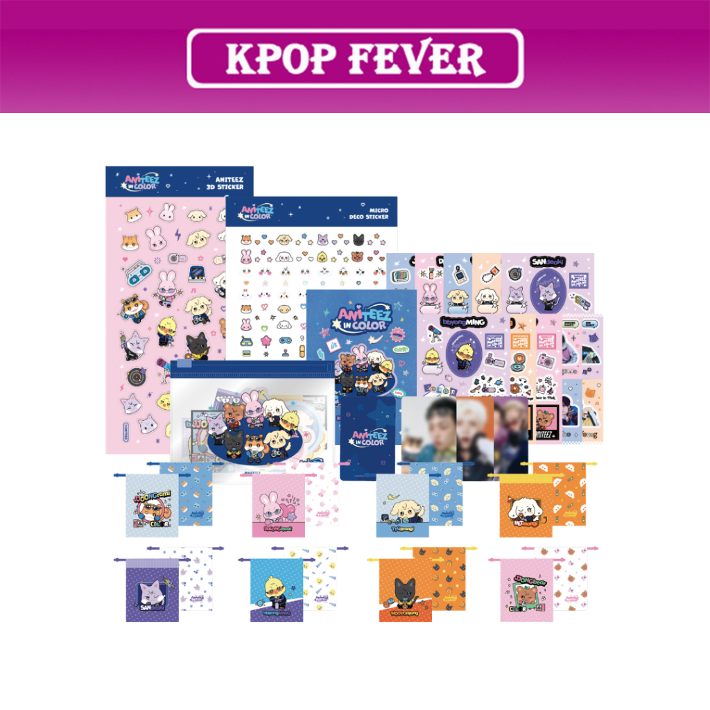 ATEEZ [ANITEEZ IN COLOR] MD - 3D/Micro Deco/Flake/Retro Sticker