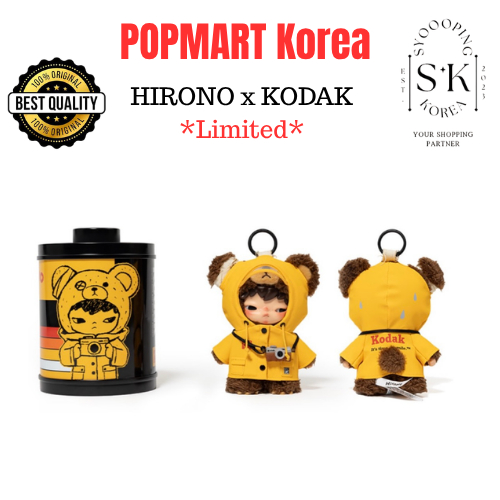Popmart Korea] Popmart Hirono x Kodak Plush Doll Pendant [SEALED
