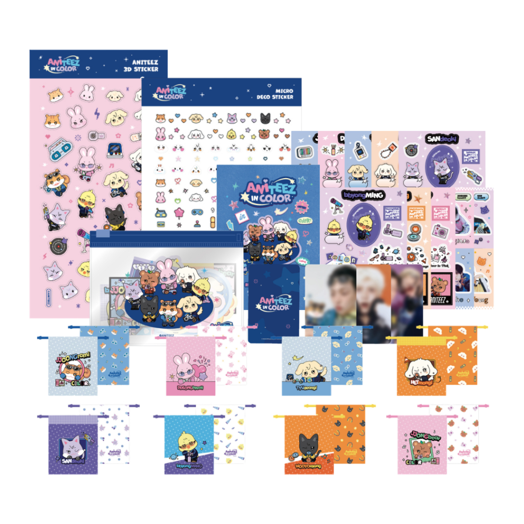 ATEEZ [ANITEEZ IN COLOR] MD - 3D/Micro Deco/Flake/Retro Sticker